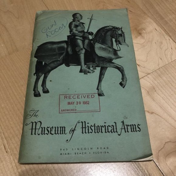 1952 Museum of Historical Arms catalog - Picture 1 of 5
